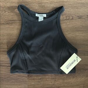 Forever 21 Black Ribbed Women's Bra Top